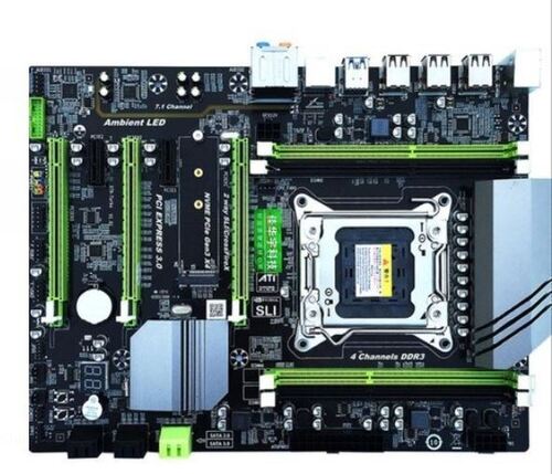 Multicolor 1.57 Mm Thick Fiberglass And Copper Rectangular Computer Motherboard 