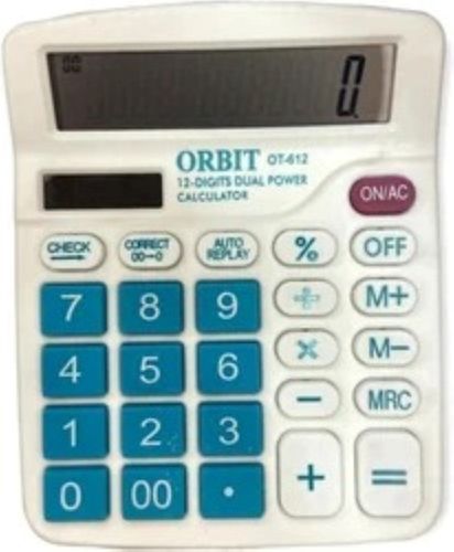 12 Digits Portable Lightweight General Purpose Abs Electronic Calculator