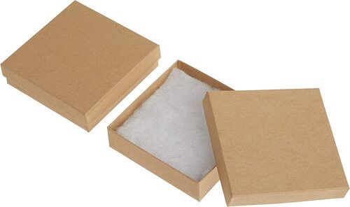 2 X 2 X 1.5 Inch Square Shape Cardboard Jewellery Box For Ring Packaging