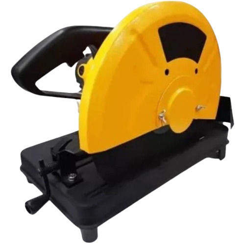 Black And Yellow 20X8 Inches 1300 Rpm Speed Based Metal Cutter Machine With 14 Inch Steel Blade