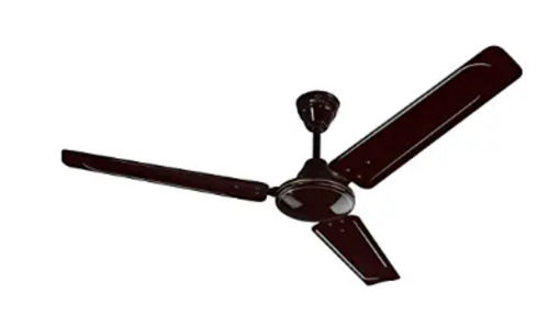 Brown 55 Watt 220 Volt 3 Blade Acrylonitrile Butadiene Styrene Ceiling Fan