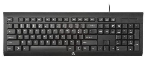 Abs Plastic Multimedia Keyboard - 44x16.1x2.9 Cm, Black | Water-resistant, Low Resistance Keys, Elegant Brushed Finish, Usb Connection