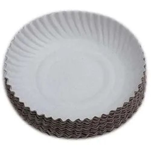 Biodegradable Disposable Round Light Weight Plain Pack Paper Plates