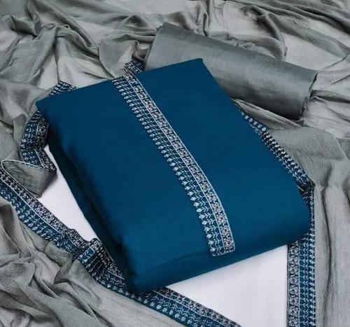 महिलाओं के लिए भारतीय सांस लेने योग्य और पार्टी वियर प्लेन कॉटन अनस्टिच्ड सलवार सूट