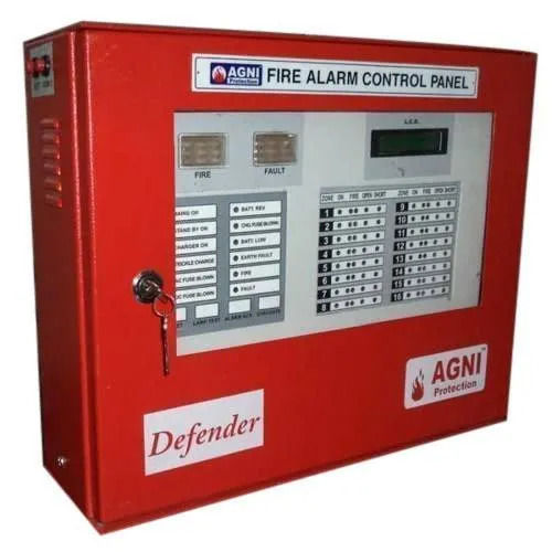 Mild Steel Wall Mounted 16 Zones Agni Fire Alarm Control Panel System