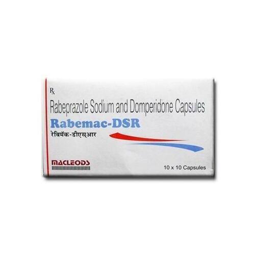  Rabeprazole सोडियम और Domperidone कैप्सूल, 10X10 कैप्सूल का पैक सामान्य दवाएं 