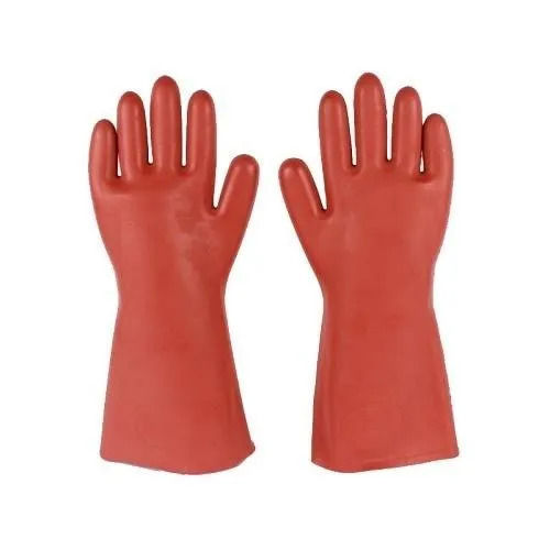 Smooth Texture Skin Friendly Full Fingered Latex Electrical Safety Glove