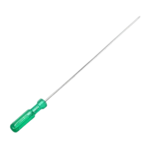5.27 X 0.34 X 0.34 Meters, Stainless Steel And Plastic Body Screwdriver - 100 Grams Weight, Reversible Ratchet Head, Green and Silver Finish
