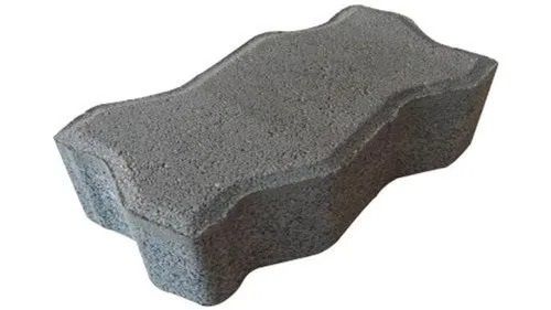 80 Mm Thick 2000 Kg/M3 Density Cement Interlock Concrete Block Carbonation Coefficient: 4.16