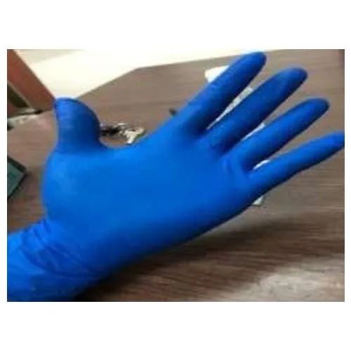 Full Finger Blue Latex Gloves Grade: A