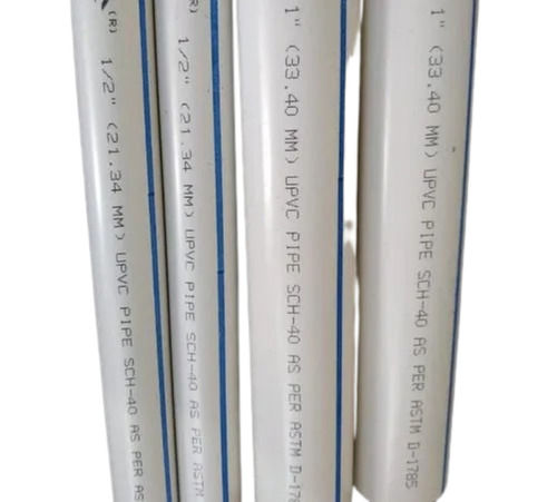 High Tensile Strength Round Ansi Standard Plain Upvc Pipe Application: Construction