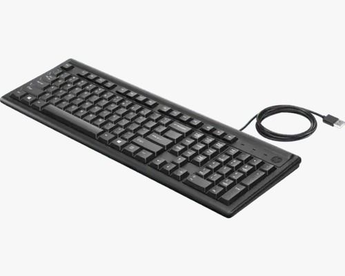 Black 1.2 Meter Long Wire Abs Plastic Body Qwerty Layout Usb Computer Keyboard