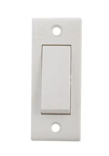 White 2.5 Inches 6 Ampere 220 Voltage Ip65 Protection One Way Plastic Switches 