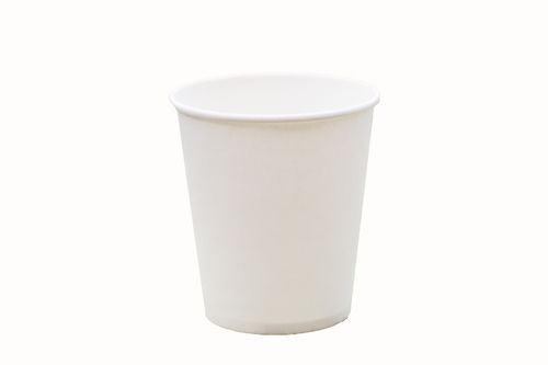 White 250 Ml Eco Friendly And Disposable Plain Paper Glass For Event And Party