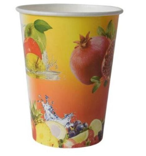 Multicolour 330 Ml, Recyclable And Eco Friendly Printed Disposable Paper Glass