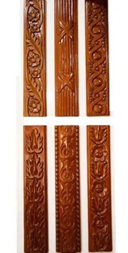 4 Inch 10 Mm Thick Designer Polished Solid Wood Antique Moulding Moisture Content: 18%