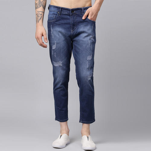 42 Inches Length Men Denim Jeans For Casual Wear