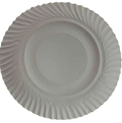 White 6 Inch, Ecofriendly And Recyclable Plain Round Disposable Paper Plates 