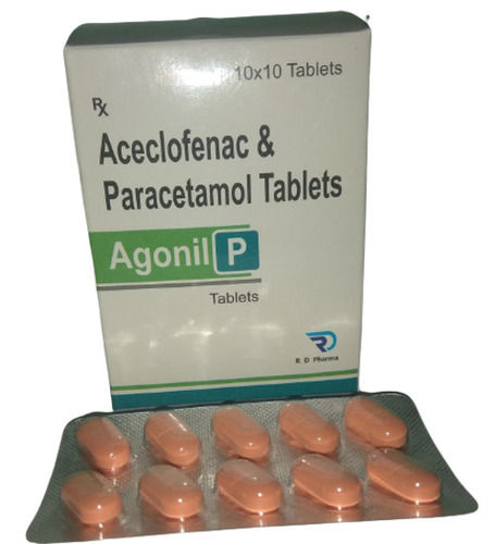 Aceclofenac And Paracetamol Tablets (10X10 Tablets) Age Group: Children