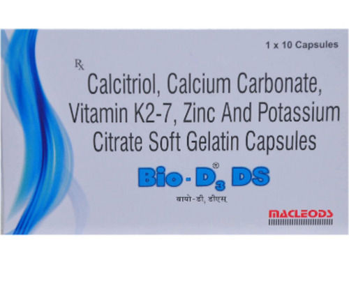 Calcitriol Calcium Carbonate, Vitamin K2-7, Zinc And Potassium Citrate Soft Gelatin Capsules