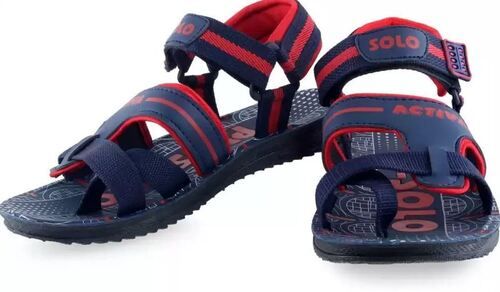 Comfortable And Lightweight Casual Wear Velcro Type Pu Sandals For Men