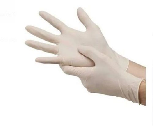 Disposable Full Finger Plain Latex Rubber Hand Gloves For Labs 