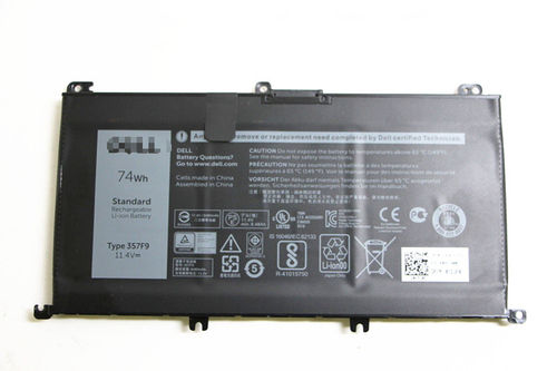 Black New Dell 357F9 74 Wh Laptop Lithium Battery