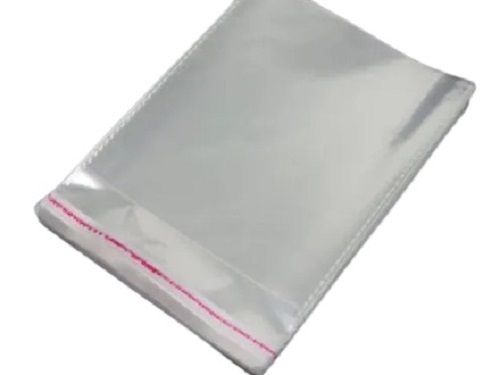 10X12 CM Polypropylene Rectangular Transparent Resealable Pouch