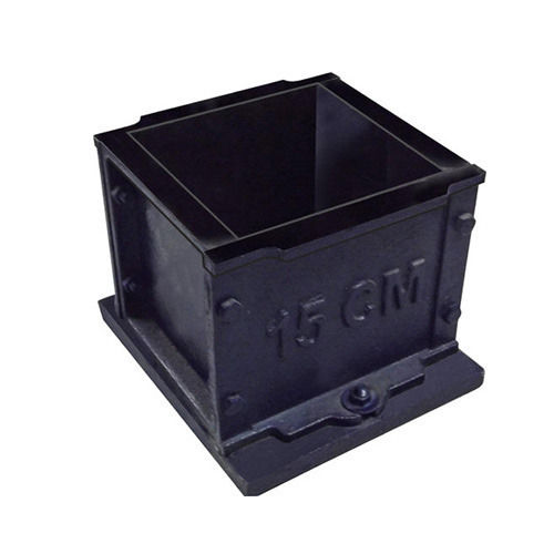 150 X 150 Cm Cast Iron Square Black Cube Mould, 5 Mm Thickness