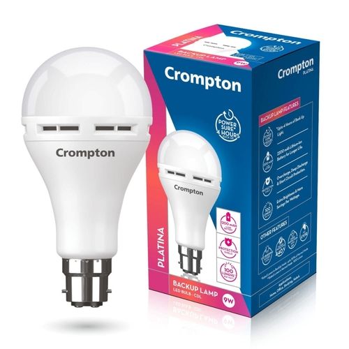 Planetary Mixers 4-Hour Backup 9-Watt Round Long-Lasting Durable Plastic Aluminum Led Bulbs