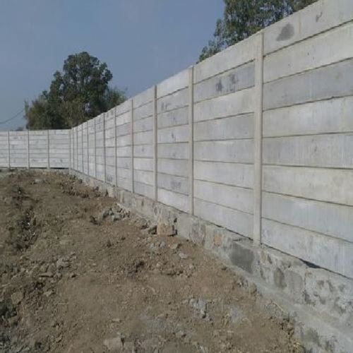 Easily Assembled 6-12 Feet Painted Boundary Wall Precast Compound Wall For Construction Purpose