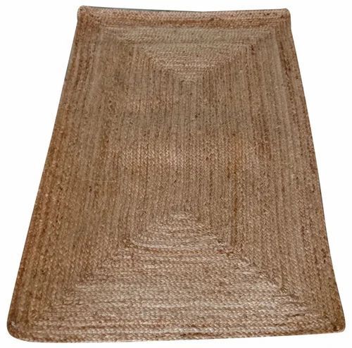 Grey 60 X 90 Cm Brown Plain Handmade Jute Door Mat For Bedroom