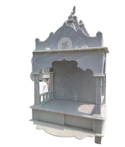 Easy To Clean And Water Resistance Designer Polished Marble Home Temple