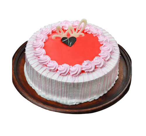 No Artificial Flavour Added Sweet And Delicious Fresh Strawberry Cake Fat Contains (%): 7 Percentage ( % )