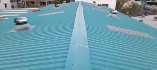 Rectangular Prefab Mild Steel Factory Roofing Sheet, Thickness 2-5 Mm