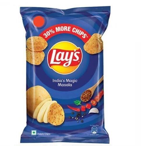 Spicy And Crispy Round A Grade Fried Magic Masala Potato Chips  Packaging: Bag