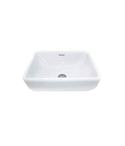 Square Medium Glossy White Wash Basin