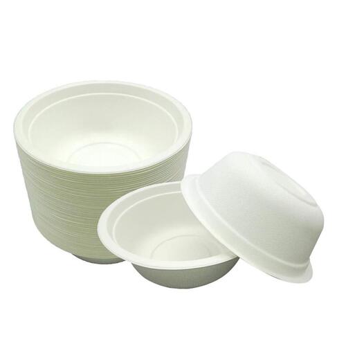 240ml Round Shape Eco Friendly Sugarcane Disposable Bagasse Bowl