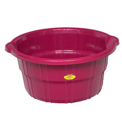 Magenta 30 Liter Round Plain Polish Finished Polyvinyl Chloride Plastic Tub