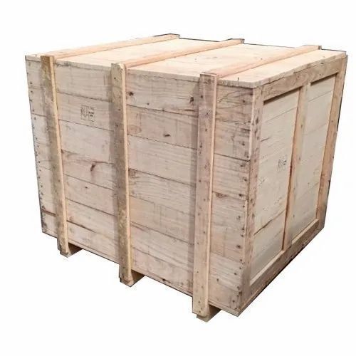 50-100 Kg Capacity Rectangular Hard Wood Wooden Pallet Box For Packaging