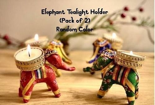 Antique Design Elephant Tealight Holders For Home Decoration 