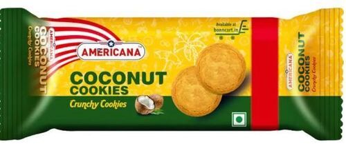 Crunchy And Sweet Taste Round Low Fat Delicious Coconut Cookies  Fat Content (%): 20 Percentage ( % )