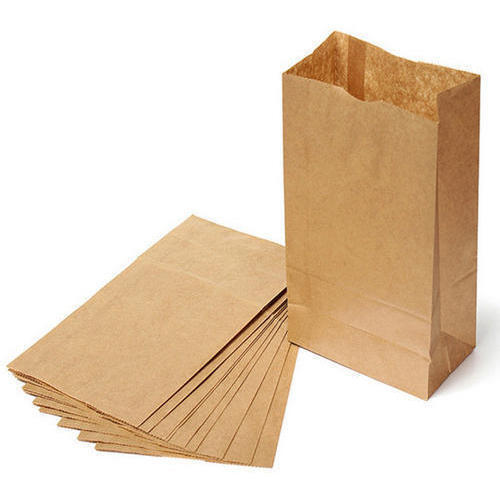 Rectangular Shape Packaging Kraft Papers Bags For Industrial Use