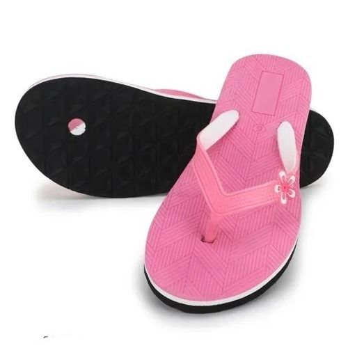 Pink Stylish And Comfortable Lightweight Casual Wear Soft Ladies Slipper