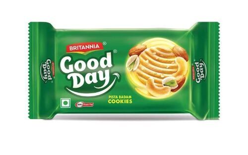 Sweet And Delicious Crispy Low Fat Round Badam Pista Cookies  Fat Content (%): 20 Percentage ( % )