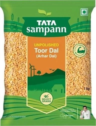 1 Kilogram Pack Dried and Cleaned Unpolished Splited Toor Dal