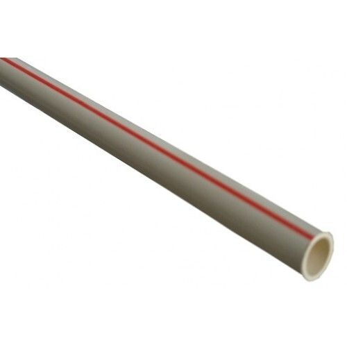 White And Red 10 Meter Long 3 Mm Thick Seamless Round Polyvinyl Chloride Pipe