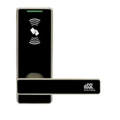 Black 220V Rectangular Stainless Steel Smart Card Door Lock For Entry Exit Use