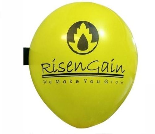 Yellow 7 Inch Latex Made Digital Printed Balloon 