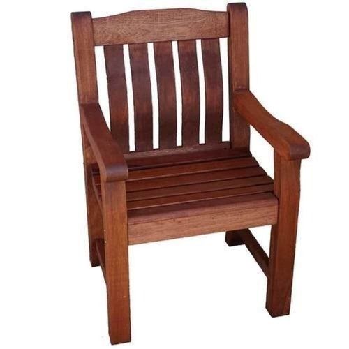 Handmade 7 Kilograms Rectangular Shape Polish Finished Termite Proof Teak Wooden Chair